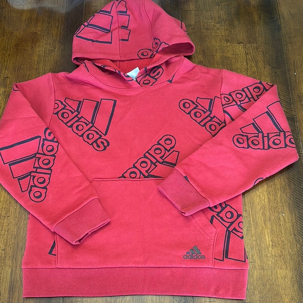 Adidas Red Kids Hoodie